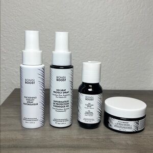 Bondi Boost Thickening Spray, HG Heat Protect Spray, Clarifying Rinse & Mask Set